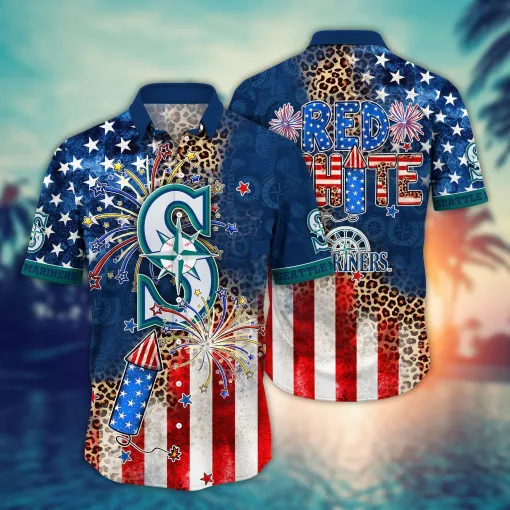 Seattle Mariners MLB Hawaii Shirt for Independence Day and Summer Fun Seattle Mariners MLB Hawaii Shirt for Independence Day and Summer Fun