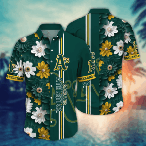 Oakland Athletics MLB Flower Hawaii Shirt & Tshirt: Summer Football Fan Gift