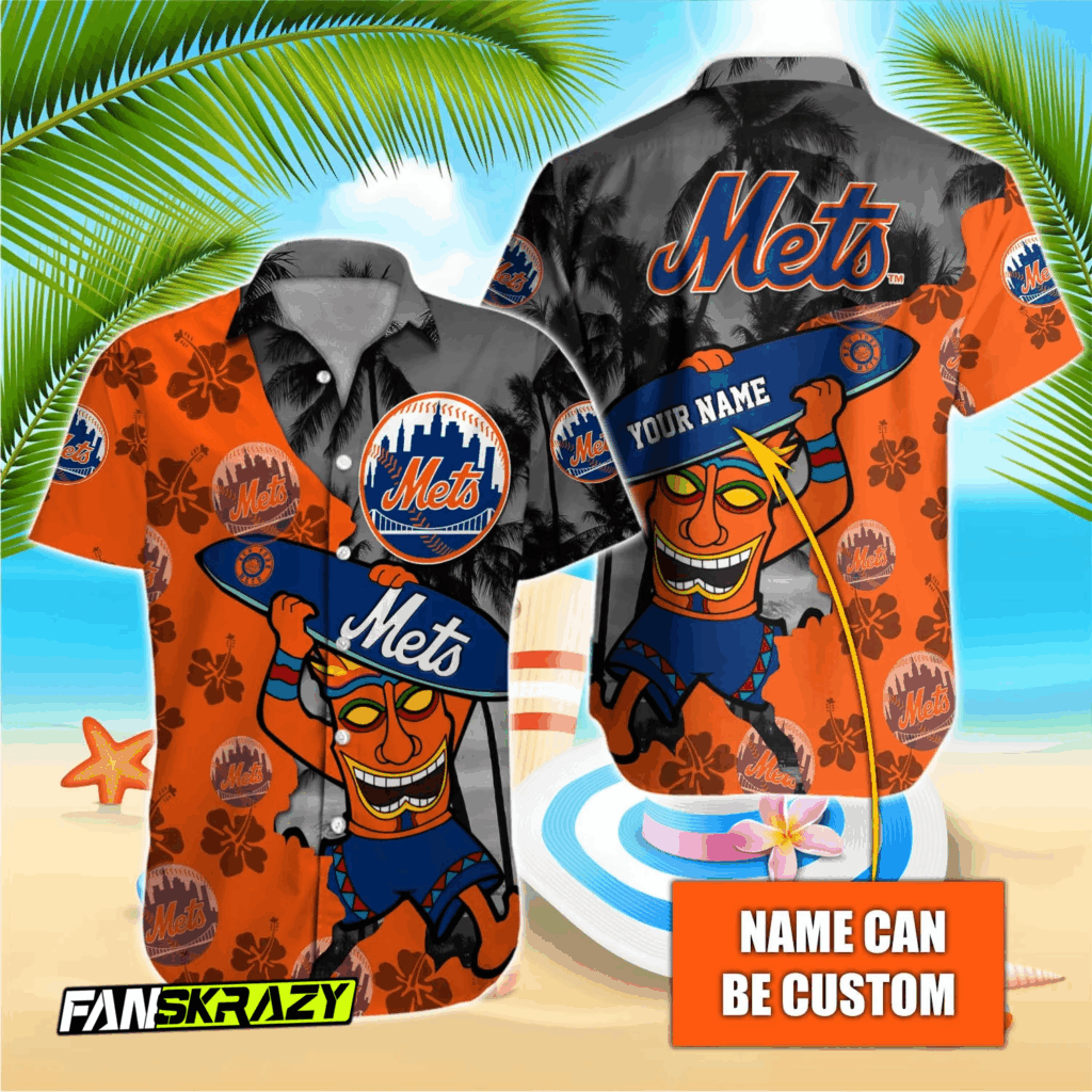 New York Mets MLB Hawaiian Shirt T-38175 – Custom Design for Baseball Fans New York Mets MLB Hawaiian Shirt T-38175 – Custom Design for Baseball Fans