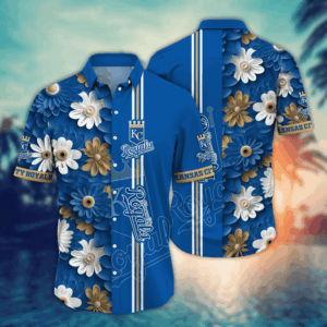 Kansas City Royals MLB Flower Hawaii Shirt & T-shirt - Perfect Summer Football Gift for Fans