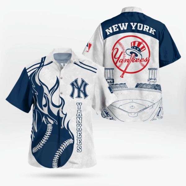 MLB New York Yankees Baseball Hawaiian Shirt – Official Team Gear