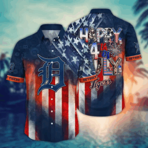 Detroit Tigers MLB Hawaii Shirt: Celebrate Independence Day in Style!