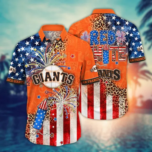 San Francisco Giants MLB Hawaii Shirt for Independence Day & Summer Fun San Francisco Giants MLB Hawaii Shirt for Independence Day & Summer Fun
