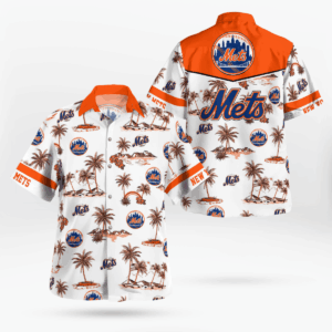 Official New York Mets MLB Hawaiian Shirt - Perfect for Game Day!