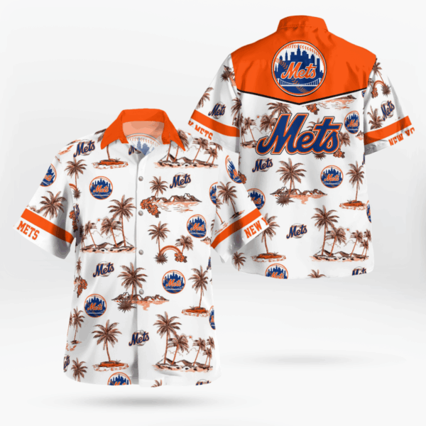 Official New York Mets MLB Hawaiian Shirt – Perfect for Game Day!