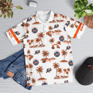 Official New York Mets MLB Hawaiian Shirt - Perfect for Game Day! 5