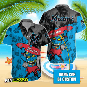 Miami Marlins MLB Hawaiian Shirt - Custom T-38175: Show Your Team Spirit in Style