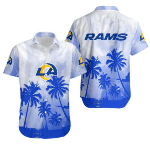 Los Angeles Rams Coconut Trees Gift For Fan Hawaiian Graphic Print