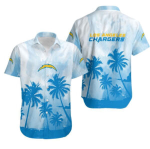 Los Angeles Chargers Coconut Trees Gift For Fan Hawaiian Graphic