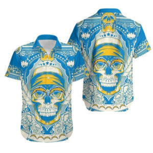 Los Angeles Chargers Skull Gift For Fan Hawaii Shirt