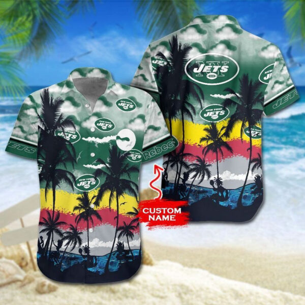 New York Jets Gift For Fan Personalized Hawaiian Graphic Print