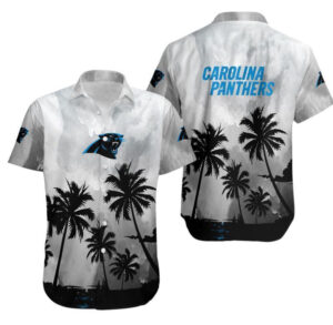 Carolina Panthers Coconut Trees Gift For Fan Hawaiian Graphic
