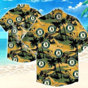 Official Oakland Athletics Hawaiian Shirt - MLB Fan Gear
