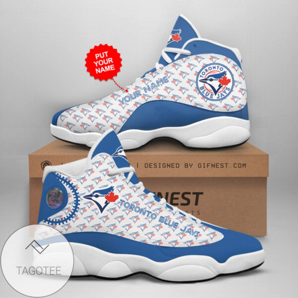 Custom Toronto Blue Jays Air Jordan 13 Shoes – Personalize Your Pair!