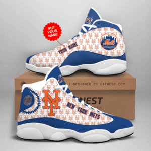 New York Mets Air Jordan 13 Custom Sneakers - Perfect Unisex Gift for Fans