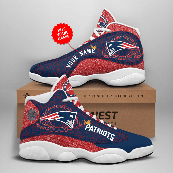 New England Patriots Air Jordan 13 Custom Sneaker: Perfect Fan Gift New England Patriots Air Jordan 13 Custom Sneaker: Perfect Fan Gift