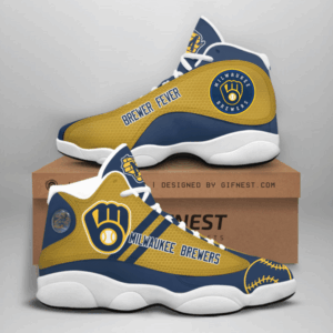 Milwaukee Brewers Air Jordan 13 Custom Sneakers Unisex Fan Gift