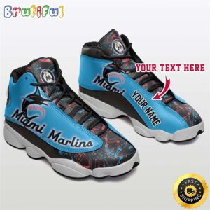 Official Miami Marlins Air Jordan 13 Custom Sneakers for Fans – Unisex Gift