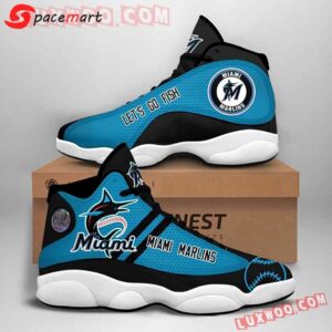Exclusive Miami Marlins Air Jordan 13 Custom Sneakers - Unisex Gift