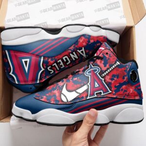 Los Angeles Angels Camo Air Jordan 13 Sneaker Custom – Unisex Fans Gift