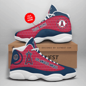 Los Angeles Angels Air Jordan 13 Custom Sneakers – Unisex Gift for Fans