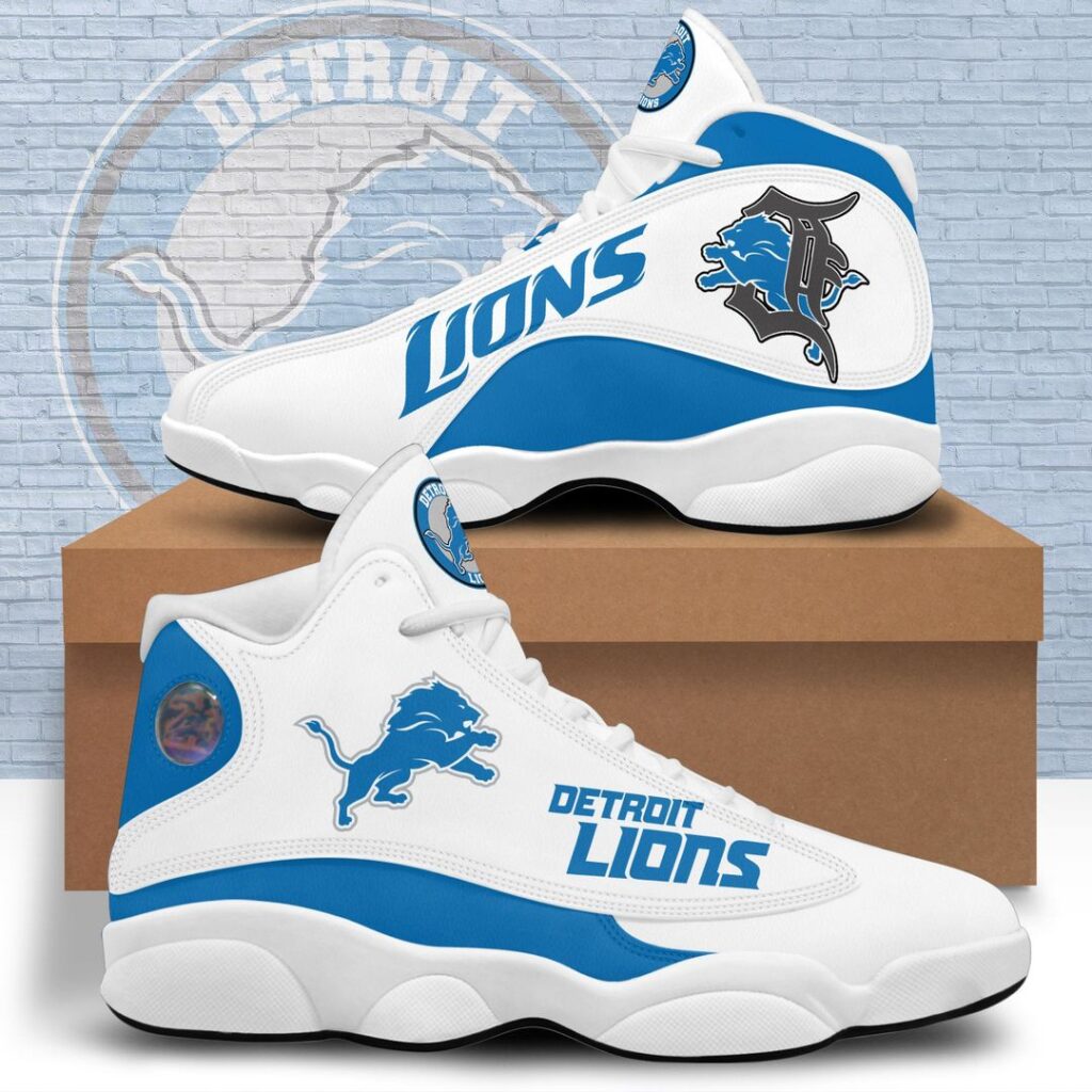 Custom Detroit Lions Air Jordan 13 Sneaker: Perfect Gift for Fans Custom Detroit Lions Air Jordan 13 Sneaker: Perfect Gift for Fans