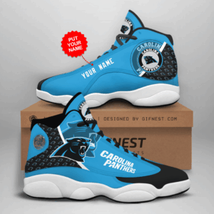 Carolina Panthers Air Jordan 13 Custom Sneakers - Perfect Gift for Fans