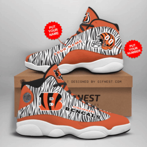 Cincinnati Bengals Air Jordan 13 Sneaker Custom: Perfect Gift for Fans