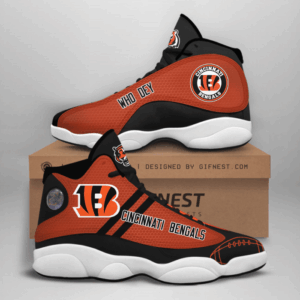 Exclusive Cincinnati Bengals Air Jordan 13 Custom Sneaker - Perfect Fan Gift