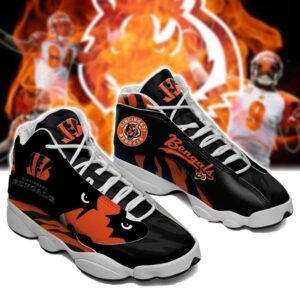 Cincinnati Bengals Air Jordan 13 Custom Sneaker - Perfect Gift for Fans