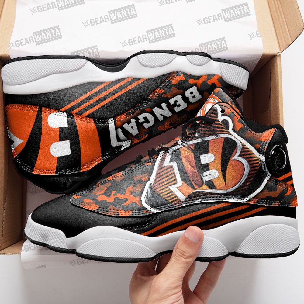 Cincinnati Bengals Air Jordan 13 Custom Sneaker – Perfect Gift for Fans Cincinnati Bengals Air Jordan 13 Custom Sneaker – Perfect Gift for Fans