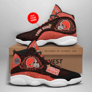Cleveland Browns Air Jordan 13 Custom Sneaker: Perfect Gift for Fans