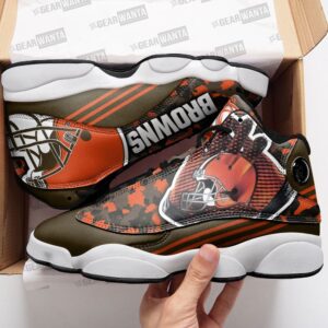 Cleveland Browns Air Jordan 13 Custom Sneaker - Perfect Gift for Fans