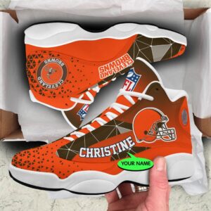 Cleveland Browns Air Jordan 13 Custom Sneaker – Perfect Gift for Fans