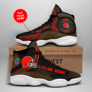 Cleveland Browns Air Jordan 13 Custom Sneaker - Perfect Gift for Fans