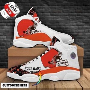 Cleveland Browns Air Jordan 13 Custom Sneakers – Perfect Gift for Fans