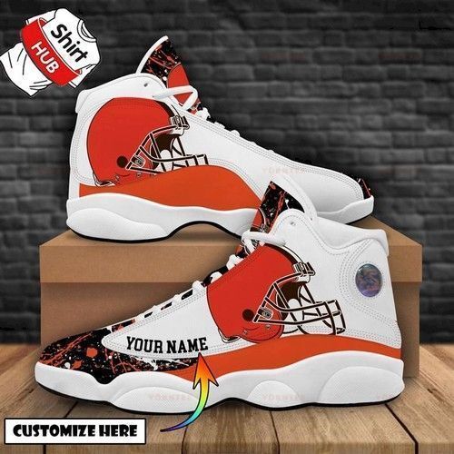 Cleveland Browns Air Jordan 13 Custom Sneakers – Perfect Gift for Fans Cleveland Browns Air Jordan 13 Custom Sneakers – Perfect Gift for Fans