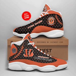 Custom Cincinnati Bengals Air Jordan 13 Sneaker – Perfect Gift for Fans