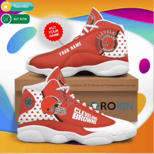 Cleveland Browns Air Jordan 13 Sneaker Custom - Perfect Gift for Fans