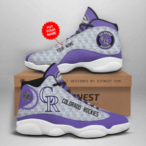 Custom Colorado Rockies Air Jordan 13 Sneaker - Unisex Fan Gift