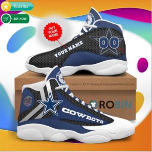 Dallas Cowboys Air Jordan 13 Custom Sneaker – Perfect Gift for Fans!
