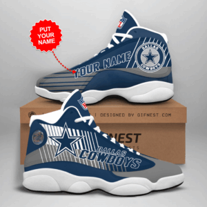 Custom Dallas Cowboys NFL Air Jordan 13 Sneaker – Perfect Gift for Fans