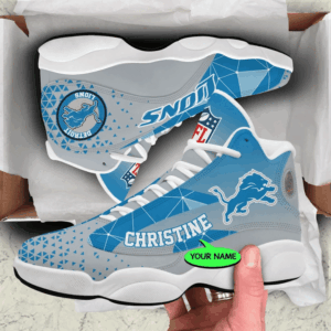 Custom Detroit Lions Air Jordan 13 Sneaker – Perfect Gift for Fans