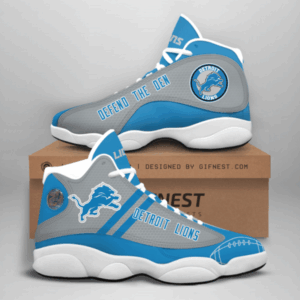 Custom Detroit Lions Air Jordan 13 Sneaker - Perfect Gift for Fans
