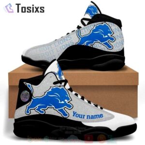 Detroit Lions Air Jordan 13 Custom Sneaker: Perfect Gift for Fans