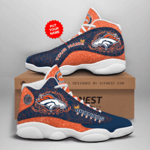 Denver Broncos Air Jordan 13 Sneaker Custom: Perfect Gift for Fans