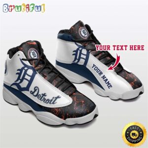 Authentic Detroit Tigers Air Jordan 13 Custom Sneakers - Unisex Gift for Fans