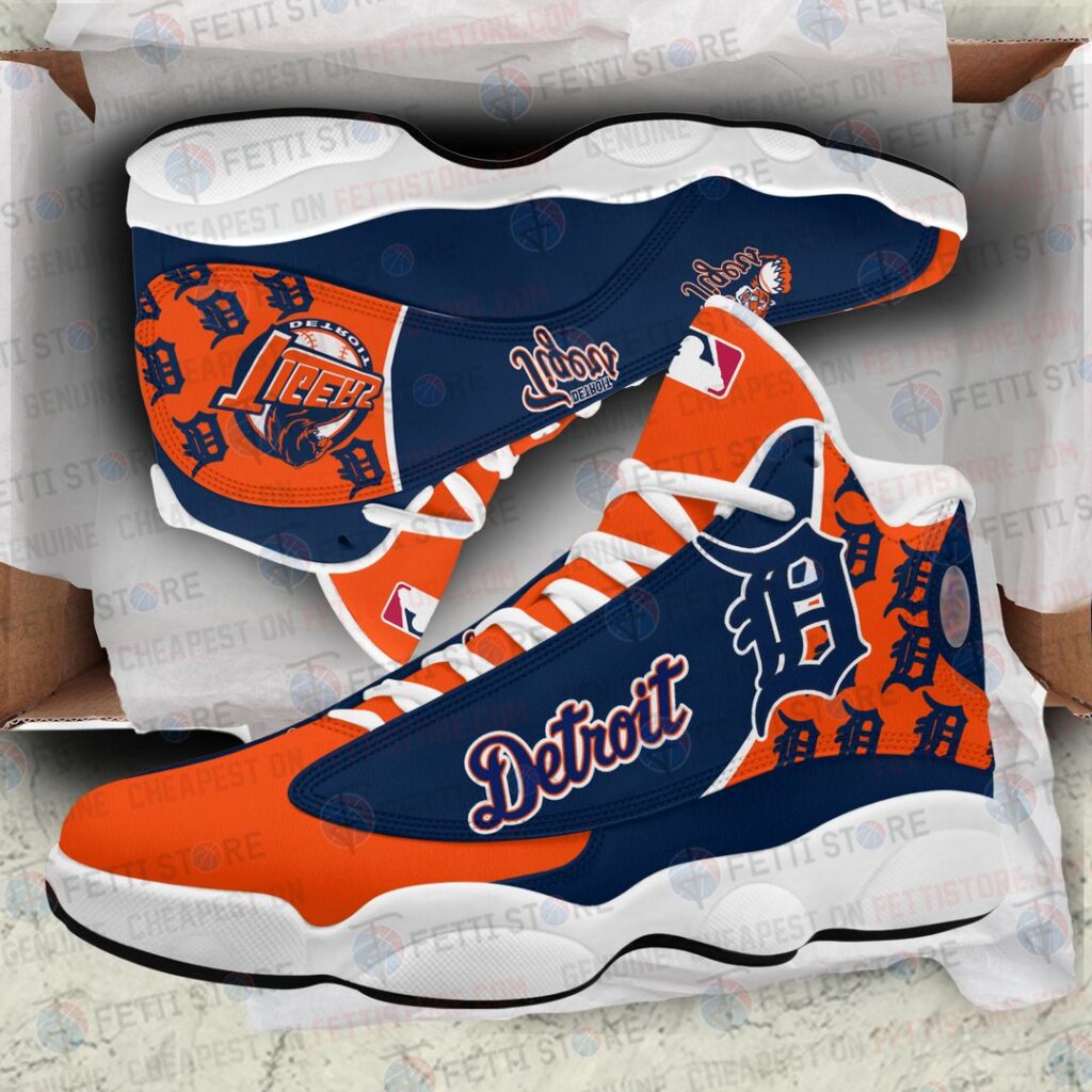 Detroit Tigers Air Jordan 13 Custom Sneakers – Unisex Fan Gift