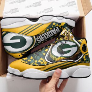 Green Bay Packers Air Jordan 13 Custom Sneakers – Perfect Gift for Fans!
