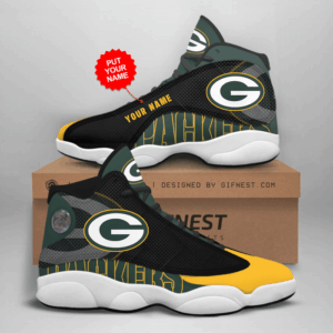 Exclusive Green Bay Packers Air Jordan 13 Custom Sneaker - Perfect Gift for Fans